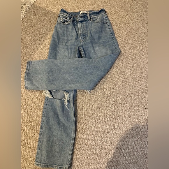 Extra short the 90's straight ultra high rise Abercrombie - Picture 2 of 4